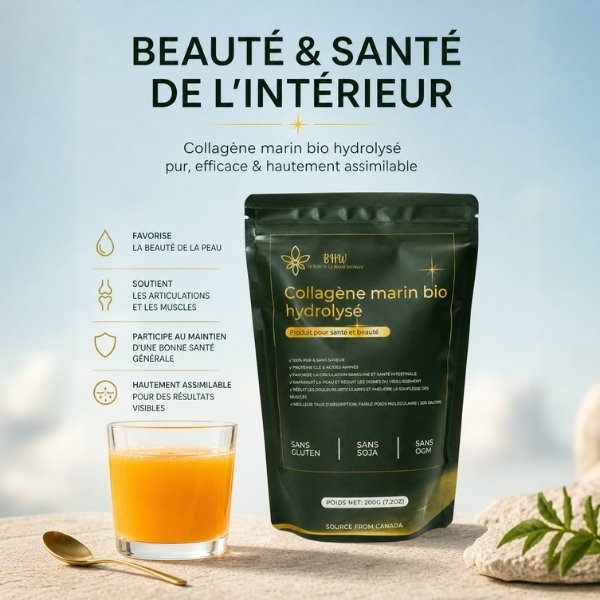 BHW Collagène Marin Bio Hydrolysé Nature (Classique) - 200g - Image 2