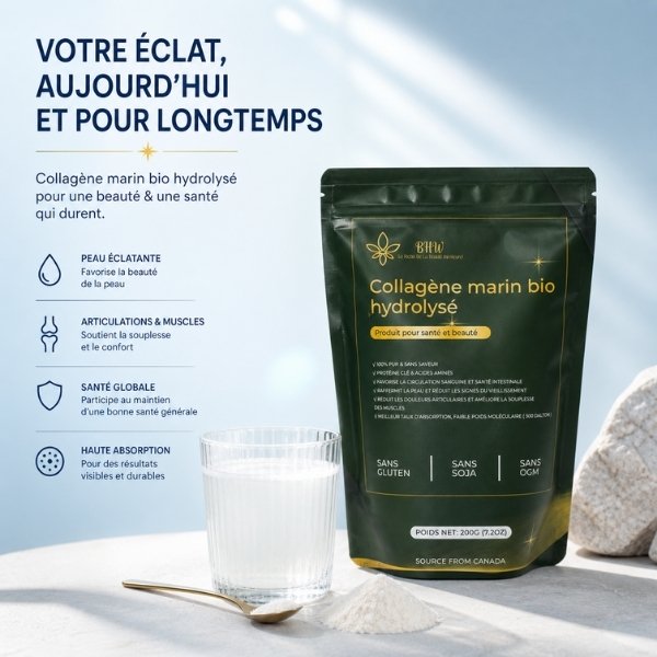 BHW Collagène Marin Bio Hydrolysé Nature (Classique) - 200g - Image 5
